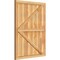 Ekena Millwork Framed Board-n-Batten Shutters w/Z-Bar, Rough Sawn Western Red Cedar, 32 1/4W x 42H, PR RBF06Z32X042RWR - alternate 2